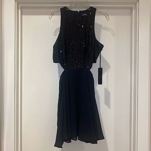 Lulus Black Glitter Dress
